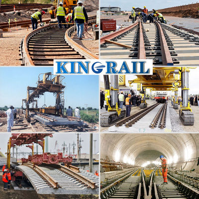 Σκληρότητα ASCE 75 Steel Track Rail Heavy Railway R260 ή R320Cr